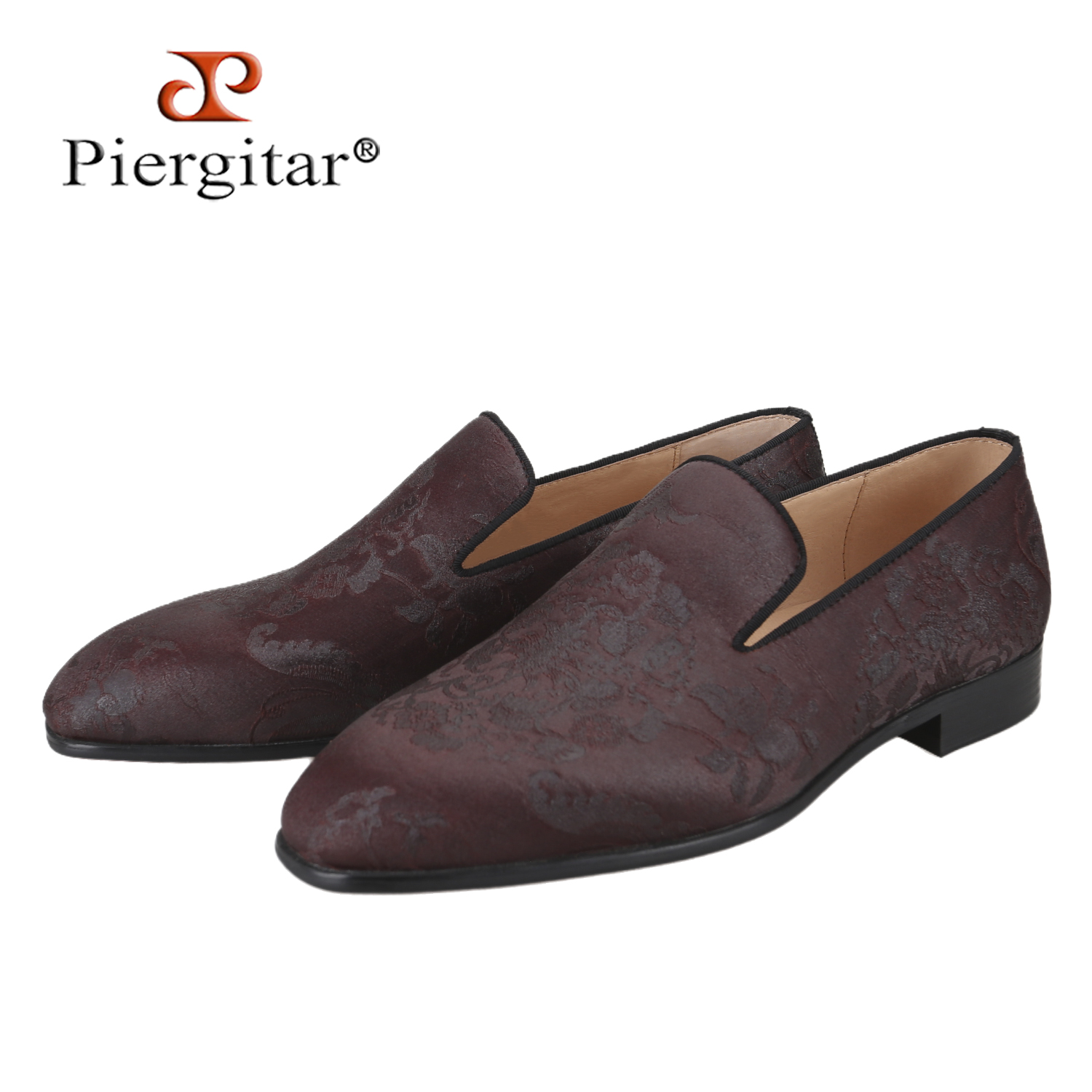 Men Formal Wear For Wedding - Piergitar Dark Brown Handmade Totem Gambiered