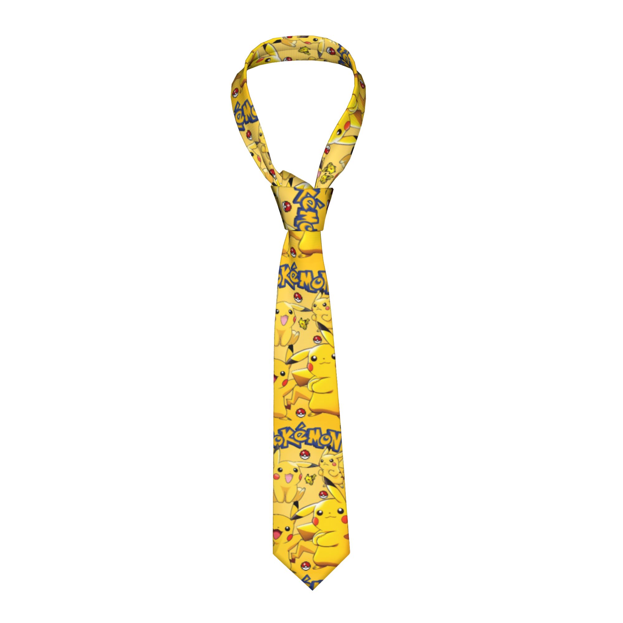 Men'S Formal Wear For A Wedding - Pokemoned Cartoon Necktie Men Slim Polyester