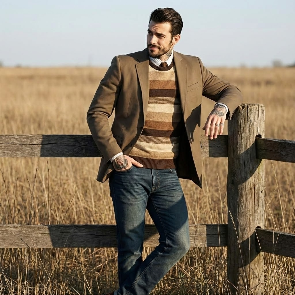 Men'S Urban Formal Wear - Men's European Fashion Single-Breasted Jacket, Stylish