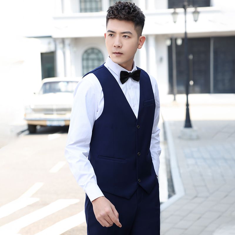 Men Formal Wear Clothes - Men Shirt Tuxedo Vest Three Piece