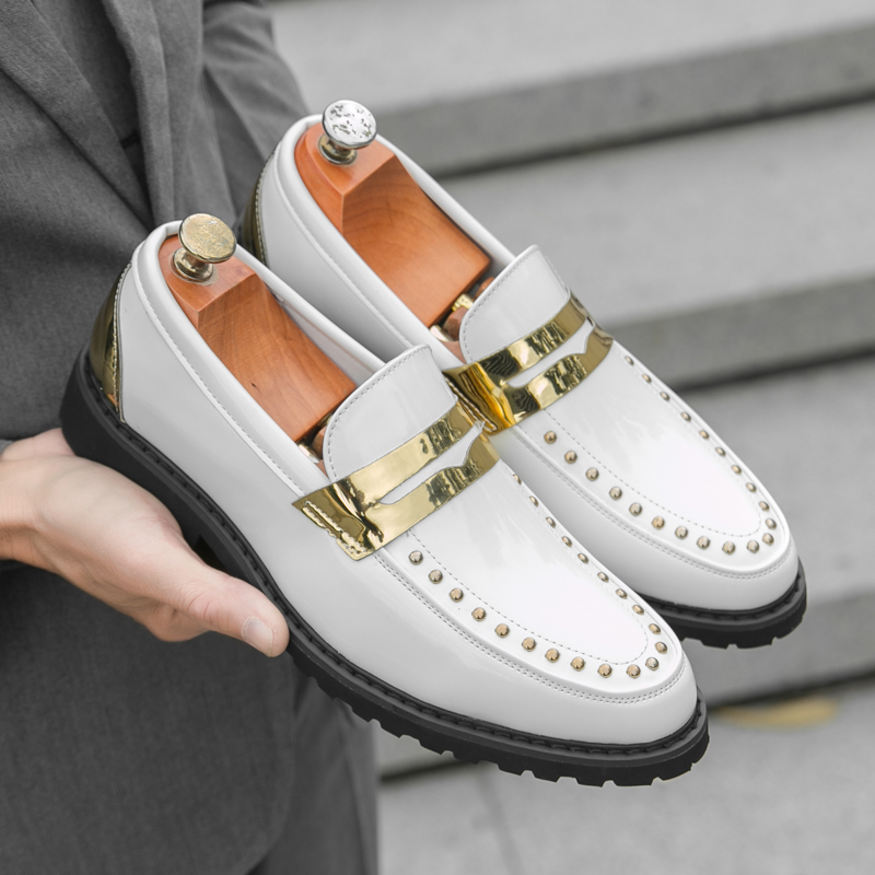Men Fashionable Loafers PU Thi - Men'S Formal Party Wear Shoes ulasan dan harga