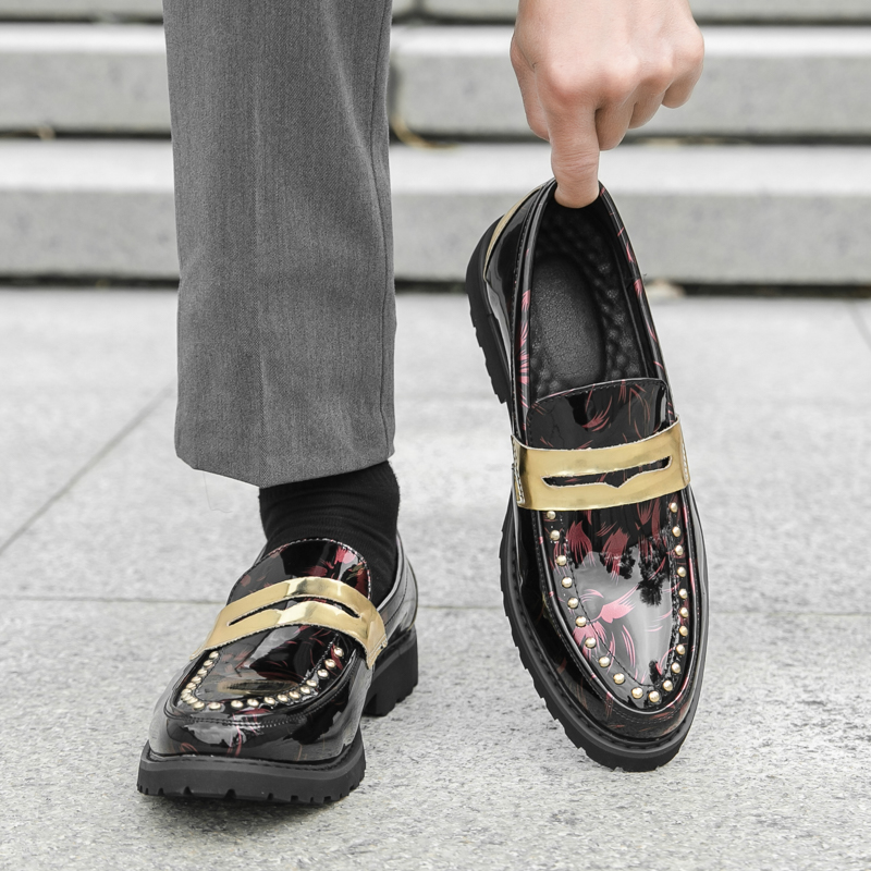 Men Fashionable Loafers PU Thi - Men'S Formal Party Wear Shoes ulasan dan harga