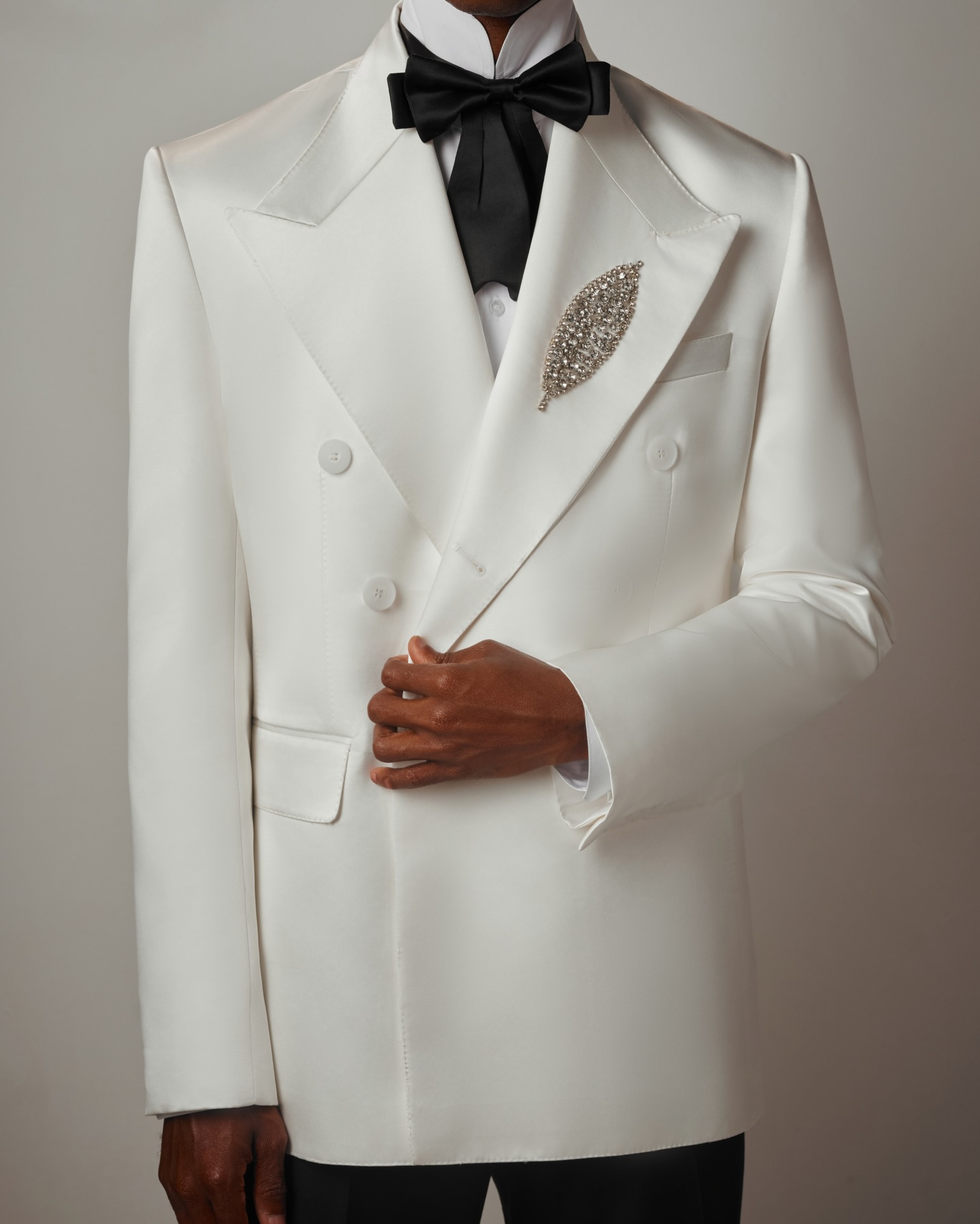 White Men Suit Set 2 Pcs Blaze - Men Formal Wear With Coat ulasan dan harga