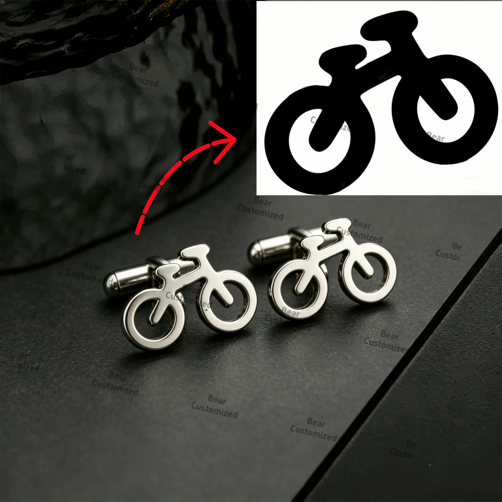 Men Custom Logo Tie Clip Cuffl - Men'S Formal Wear For A Wedding ulasan dan harga