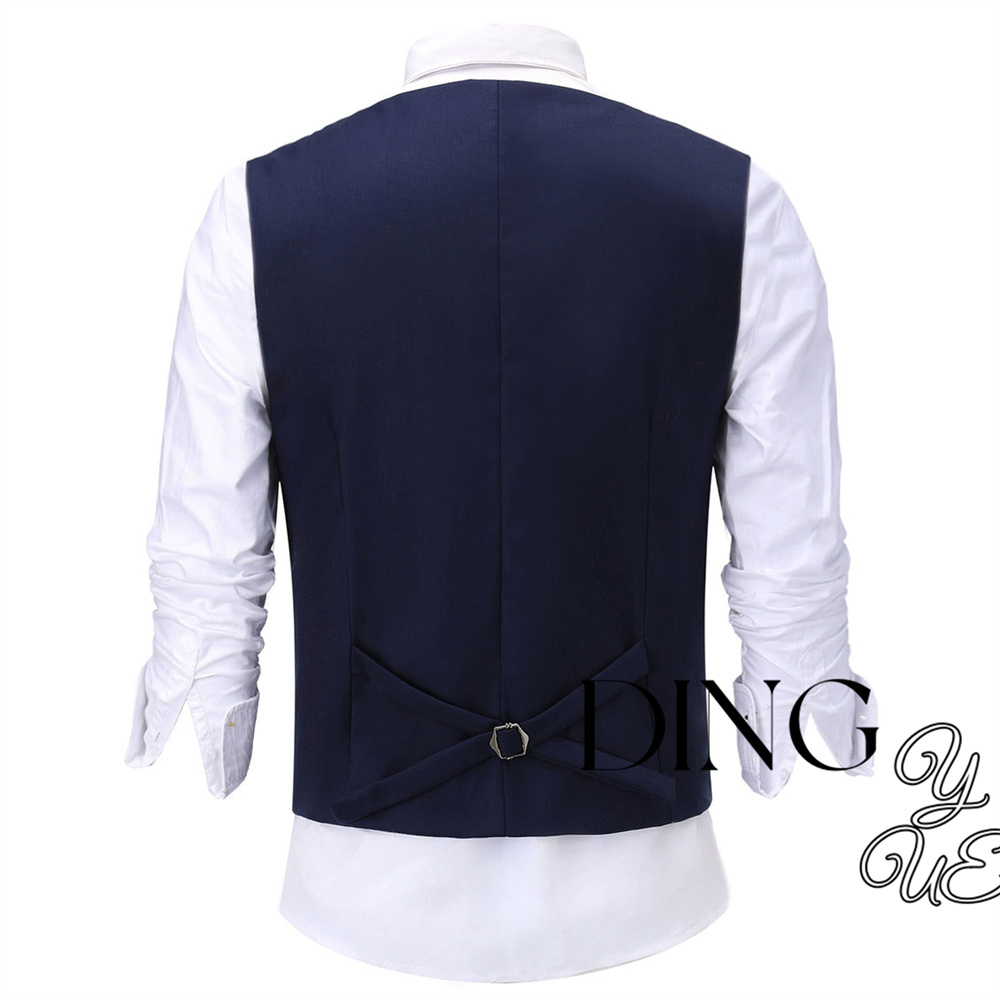 Casual Double Breasted Fashion - Formal Vest Waistcoat ulasan dan harga