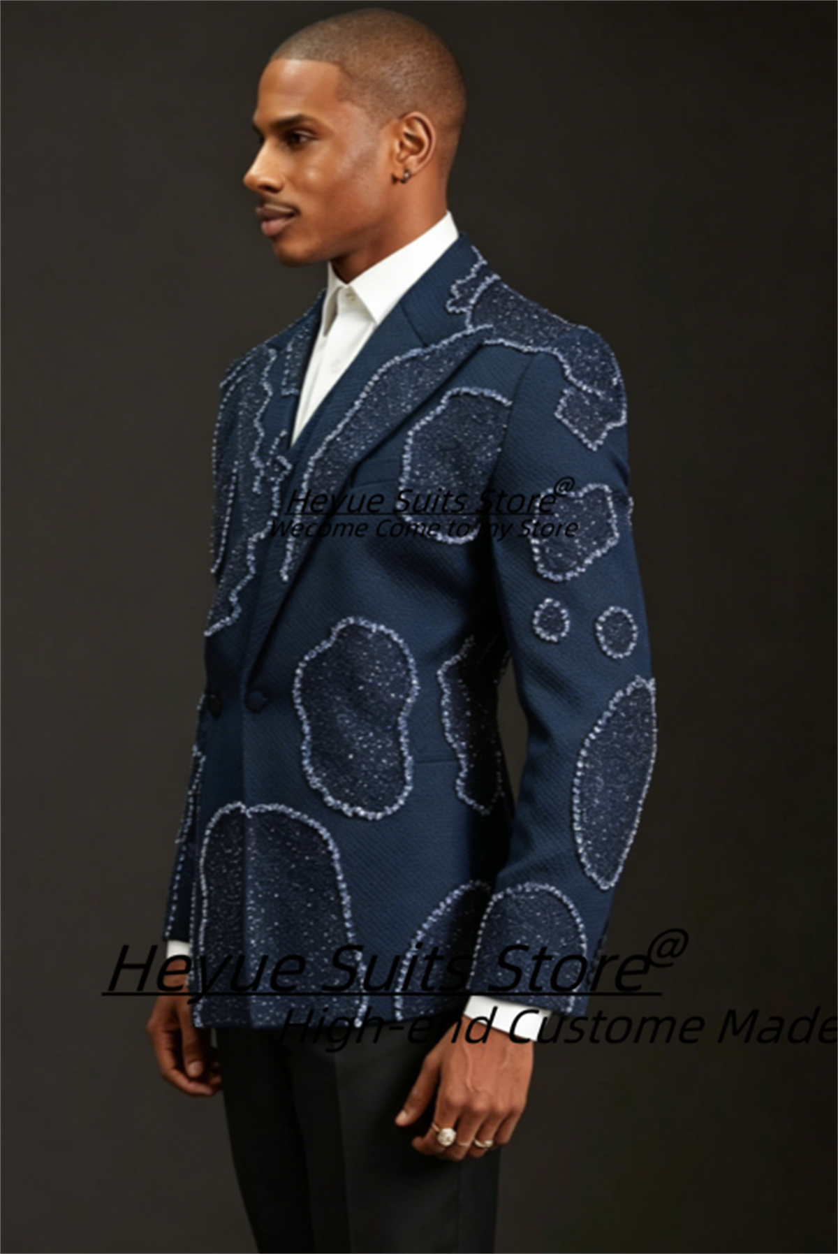 Gorgeous Crystal Embroidery Gr - Men'S Formal Wear For A Wedding ulasan dan harga