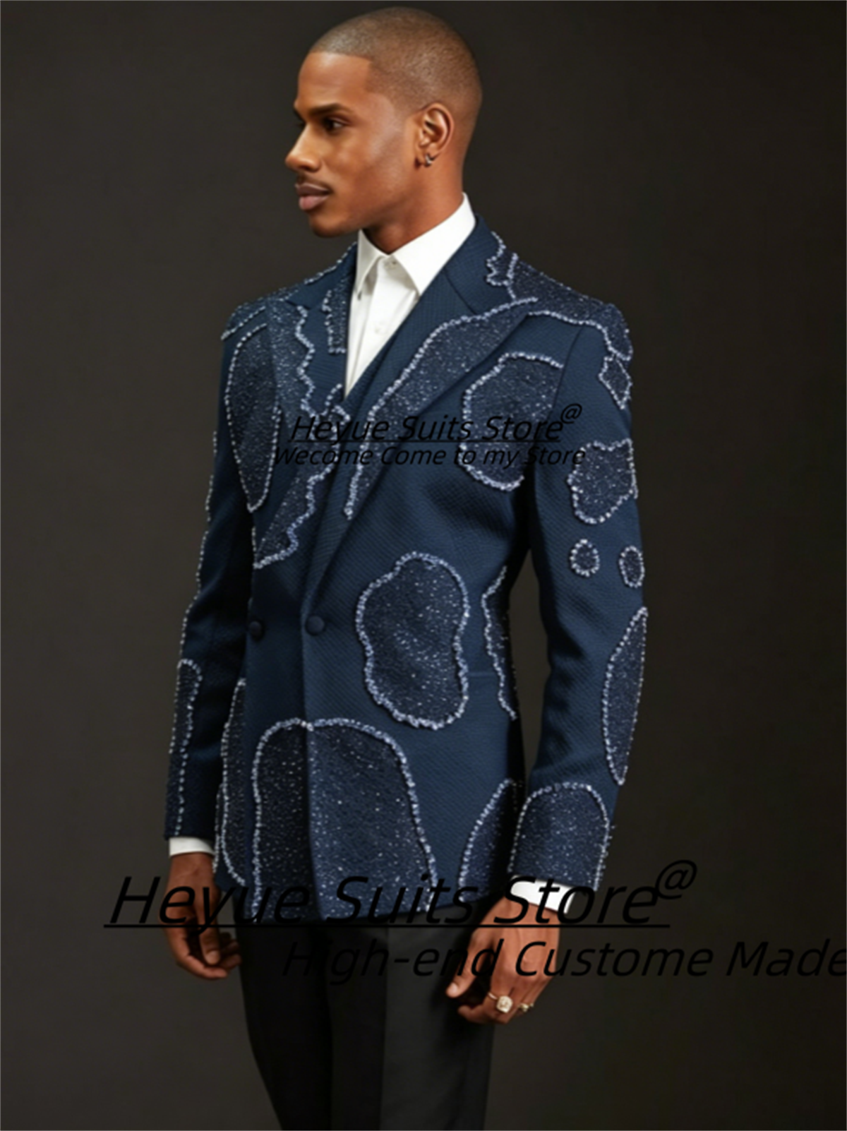 Gorgeous Crystal Embroidery Gr - Men'S Formal Wear For A Wedding ulasan dan harga