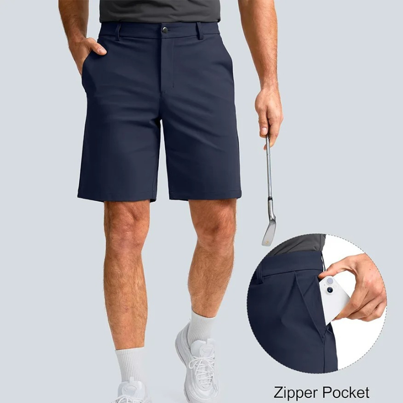 Summer Golf Shorts Men Stretch - Dress Pant Flat Front ulasan dan harga