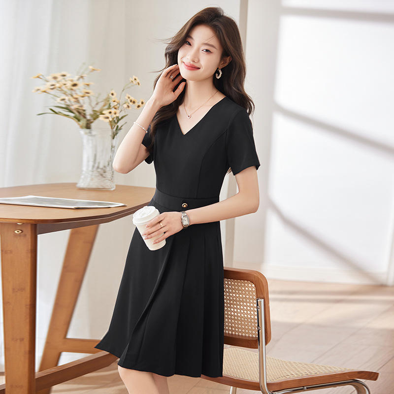 Summer NewVCollared Dress for  - Dress Pant Flat Front ulasan dan harga