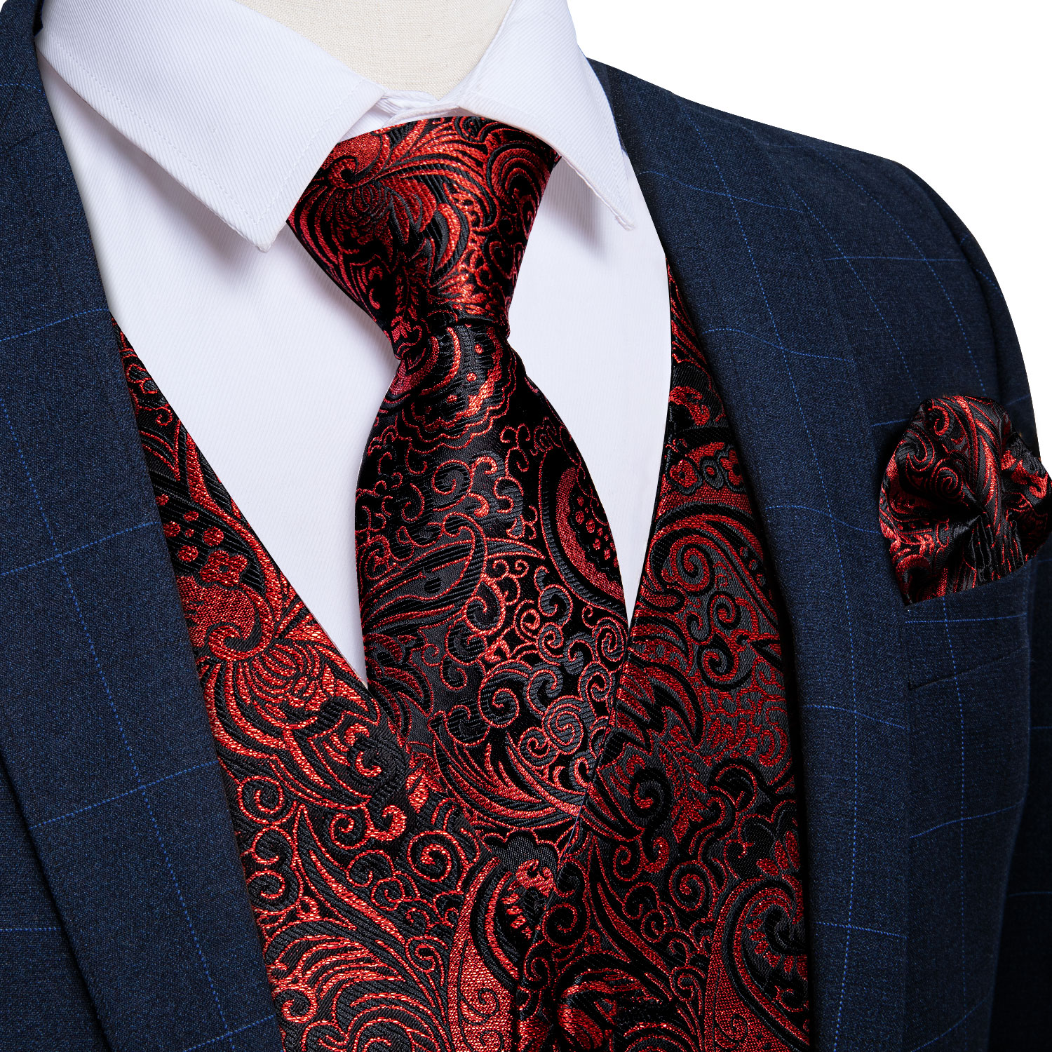 New Men's Vests Formal Dress S - Formal Vest Waistcoat ulasan dan harga