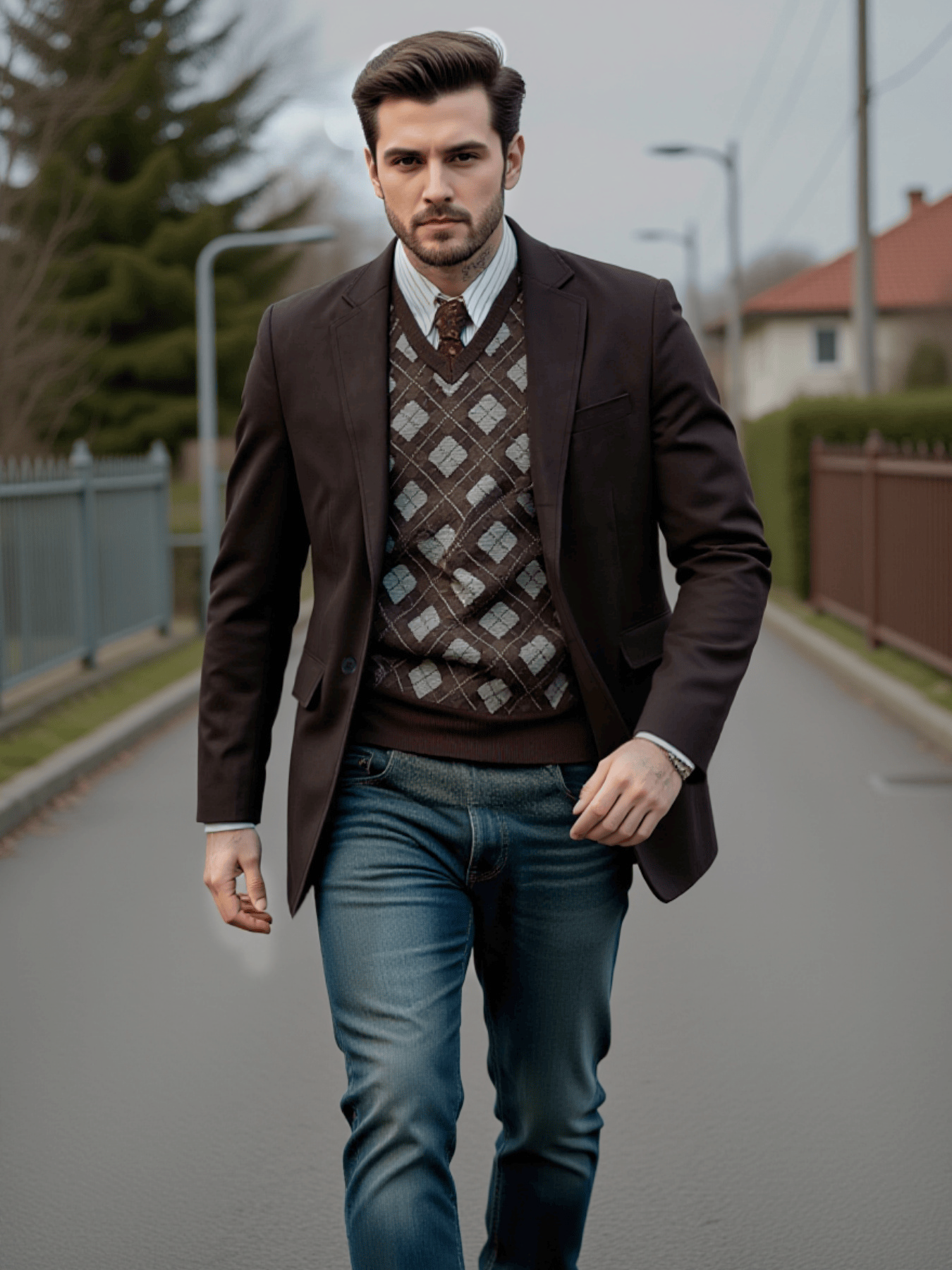 Spring Men's Single-Breasted J - Men'S Urban Formal Wear ulasan dan harga