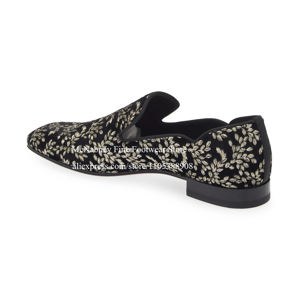 Black Silk Velvet Slip On Loaf - Men Formal Wear For Wedding ulasan dan harga