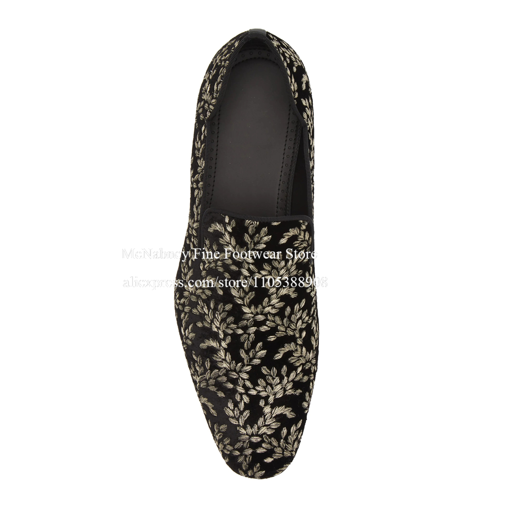 Black Silk Velvet Slip On Loaf - Men Formal Wear For Wedding ulasan dan harga