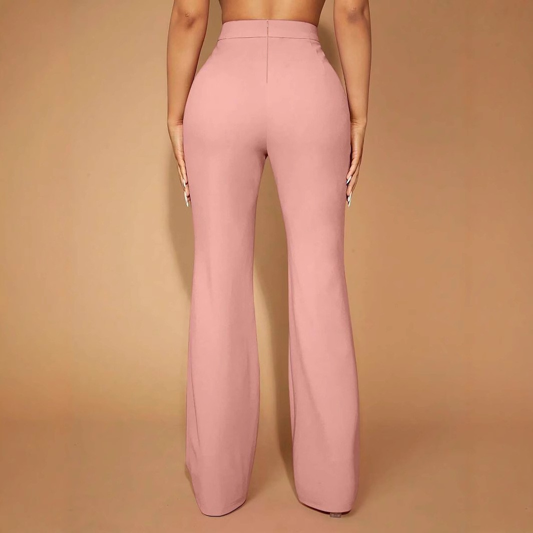 Summer Women's Pants High Wais - Dress Pant Flat Front ulasan dan harga