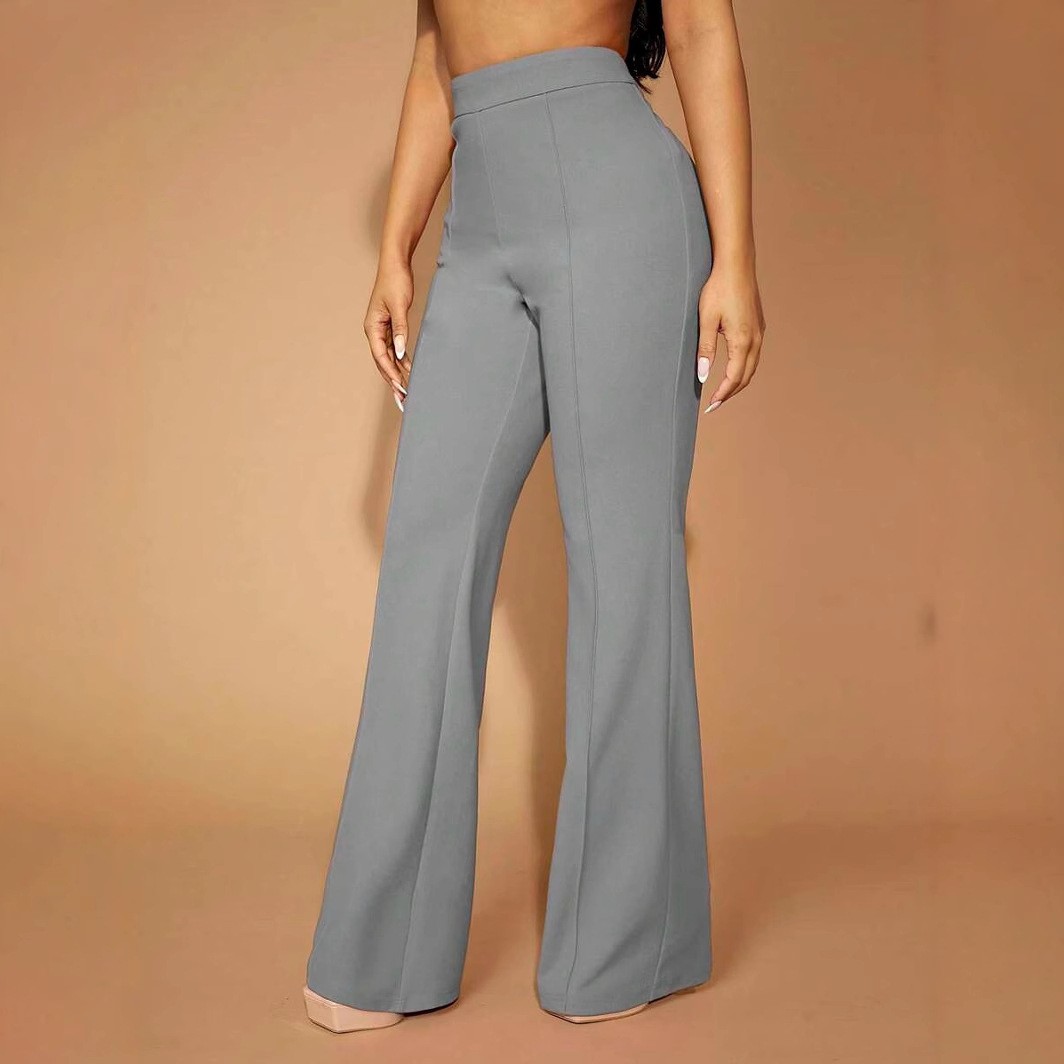 Summer Women's Pants High Wais - Dress Pant Flat Front ulasan dan harga