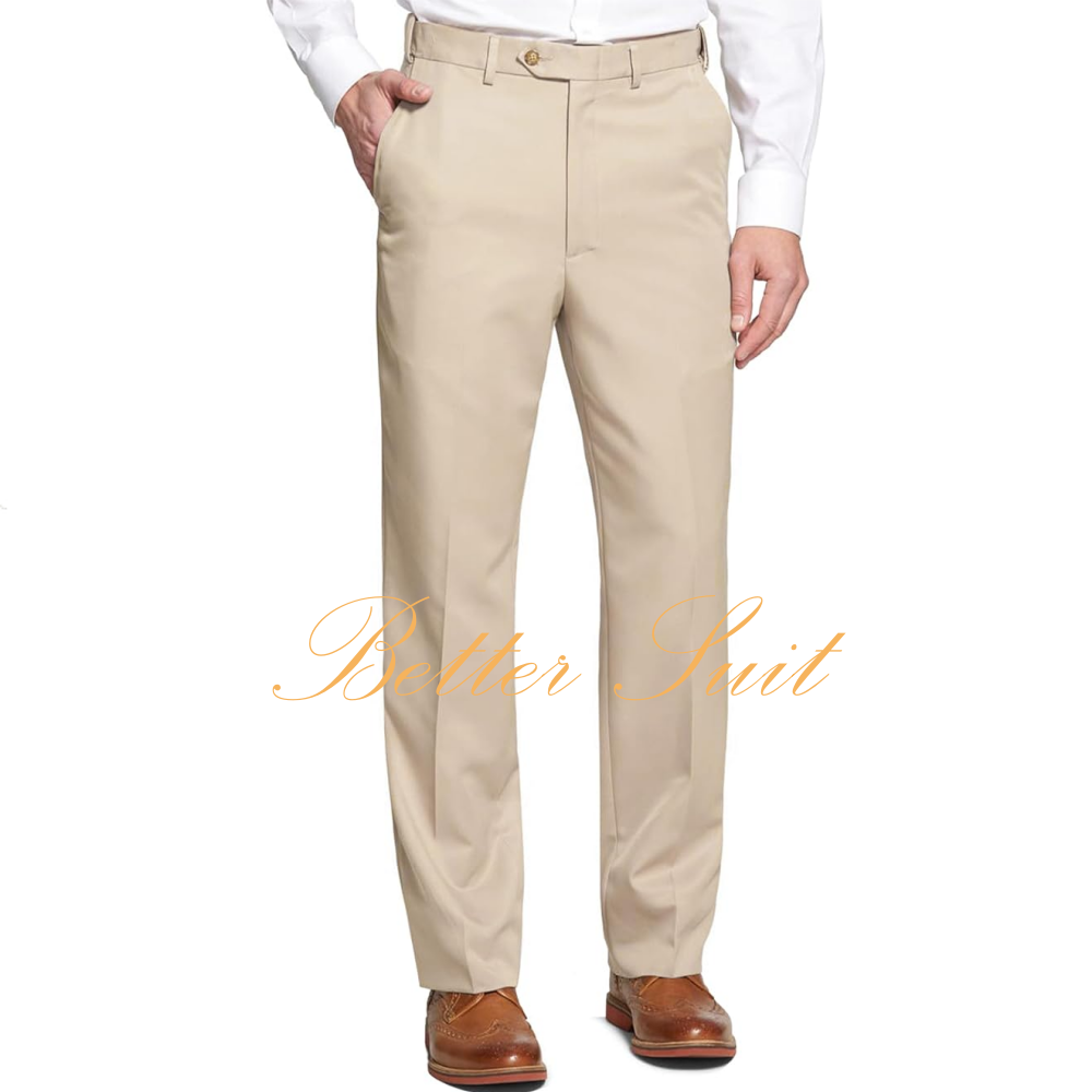 Men's Classic Fit Flat Front D - Dress Pant Flat Front ulasan dan harga
