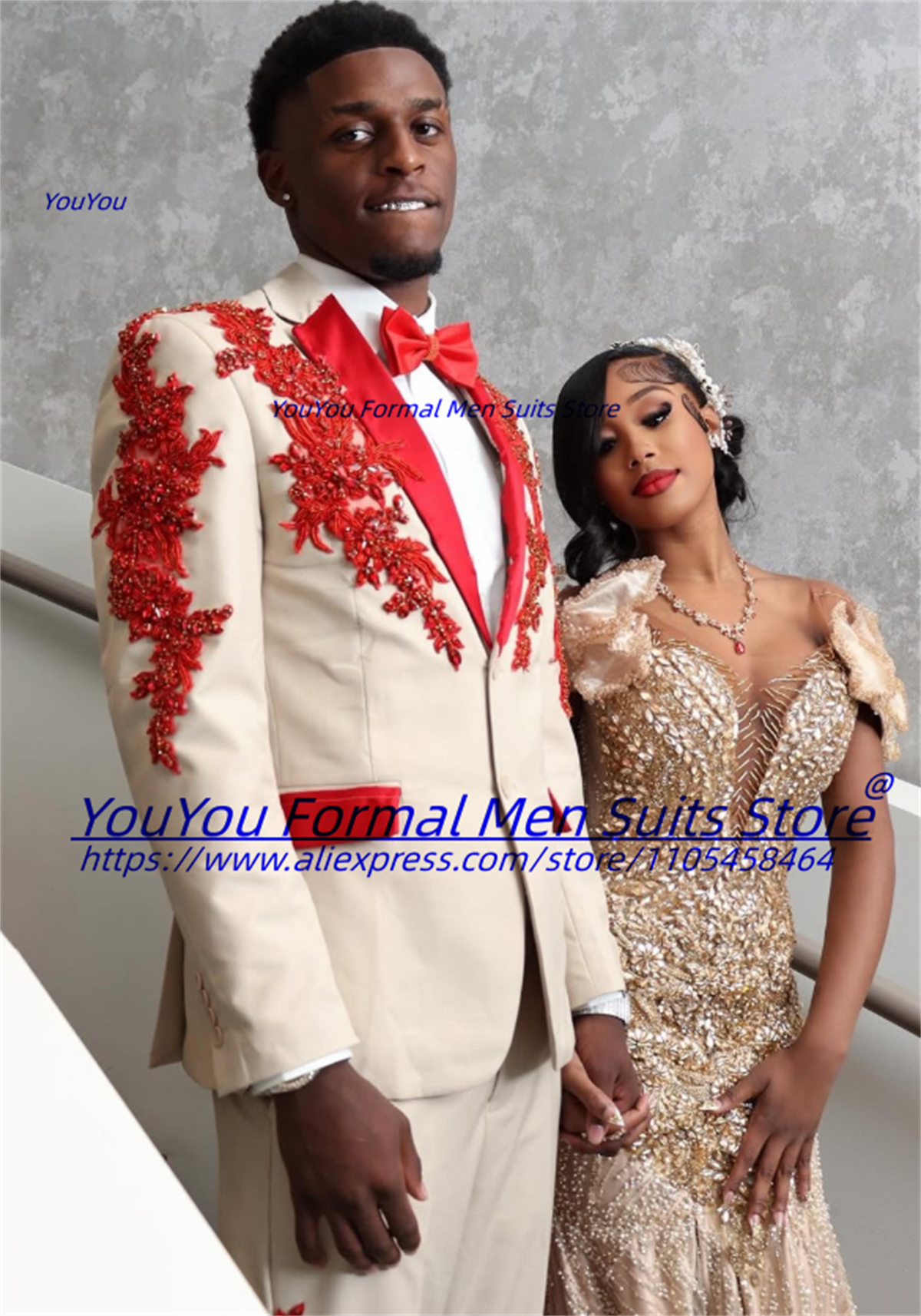 Luxurious Beige Groom Wedding  - Men'S Formal Wear For A Wedding ulasan dan harga