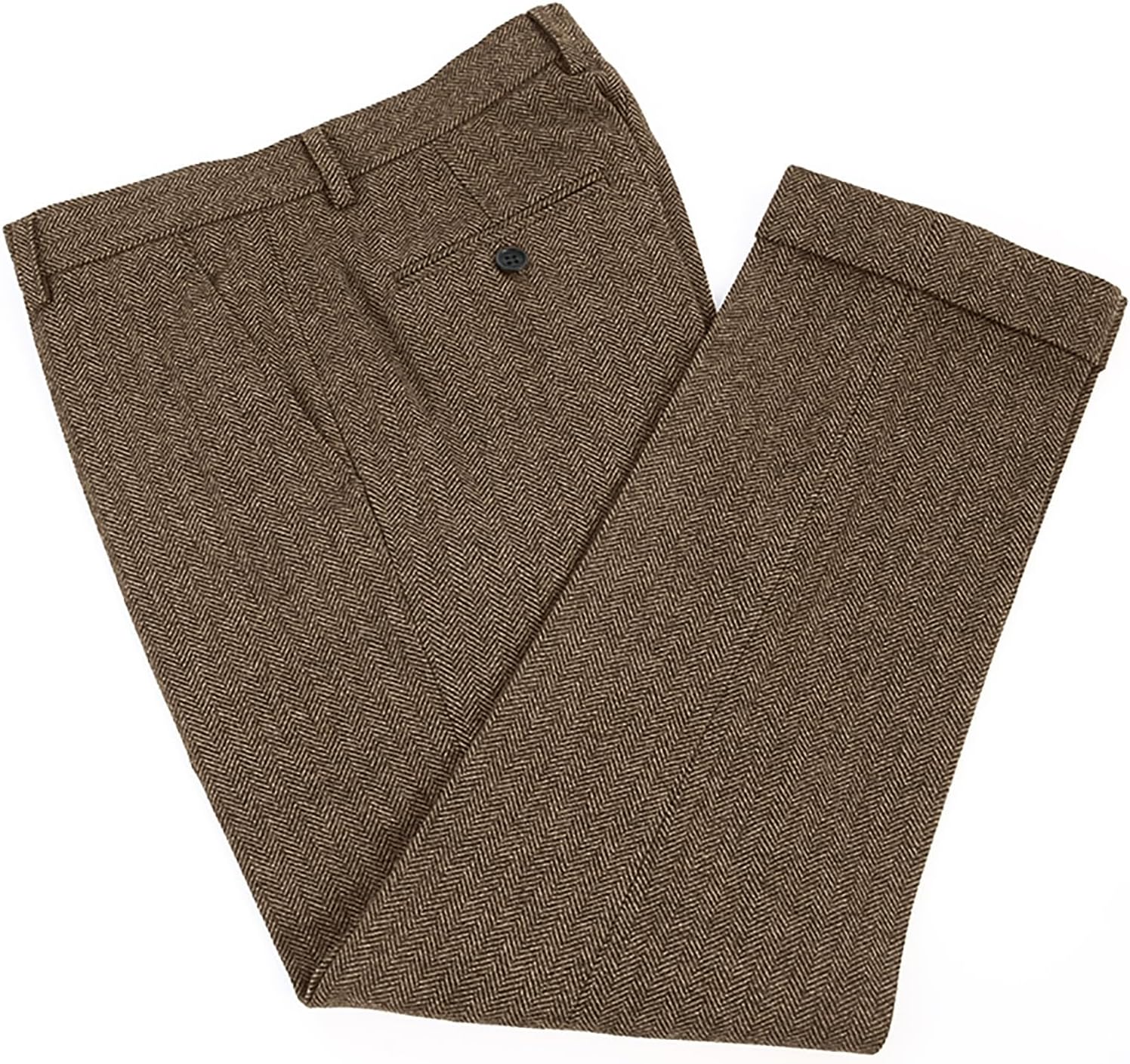 Herringbone Tweed Dress Pants  - Dress Pant Flat Front ulasan dan harga