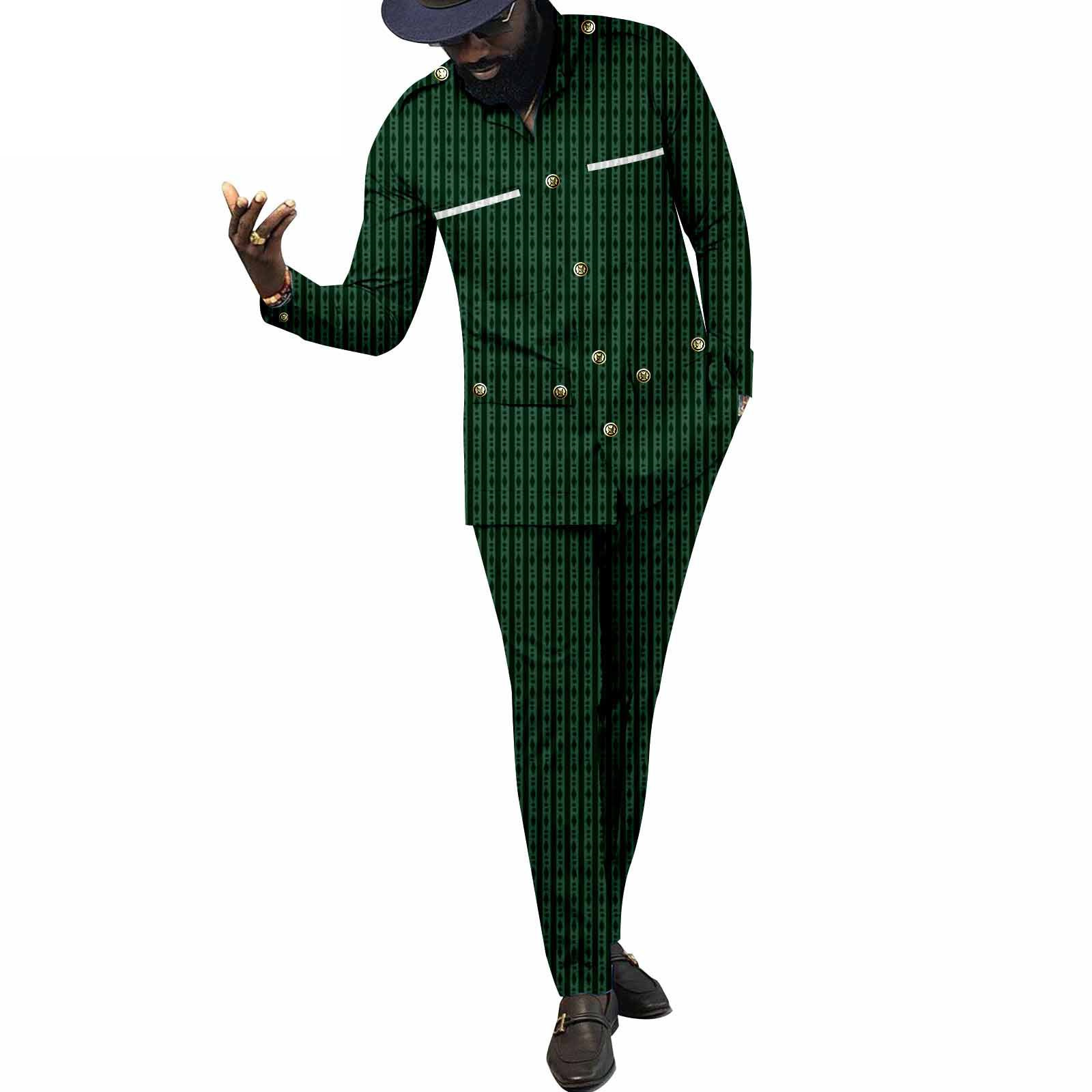 African Traditional Clothes fo - Men Formal Wear Clothes ulasan dan harga