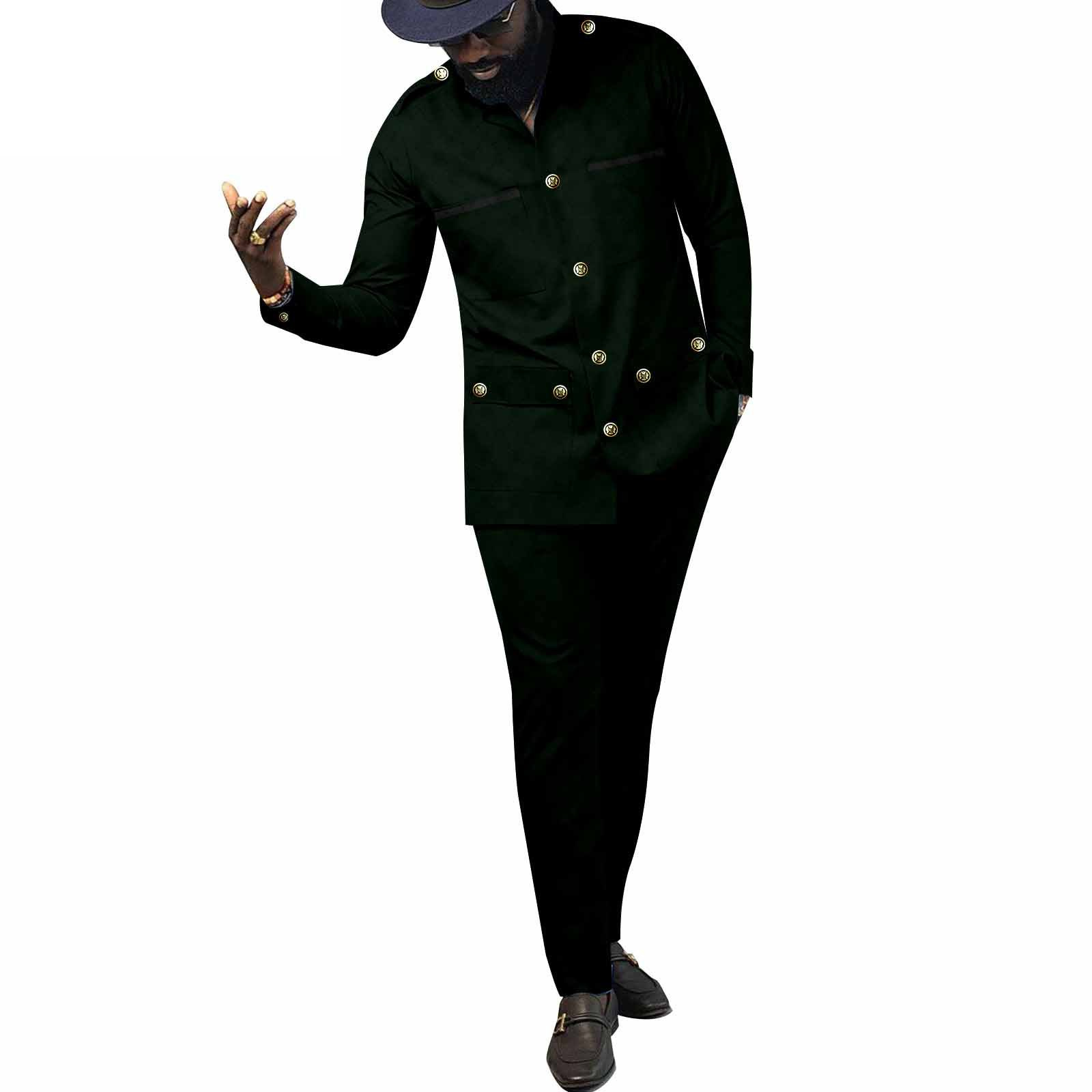 African Traditional Clothes fo - Men Formal Wear Clothes ulasan dan harga