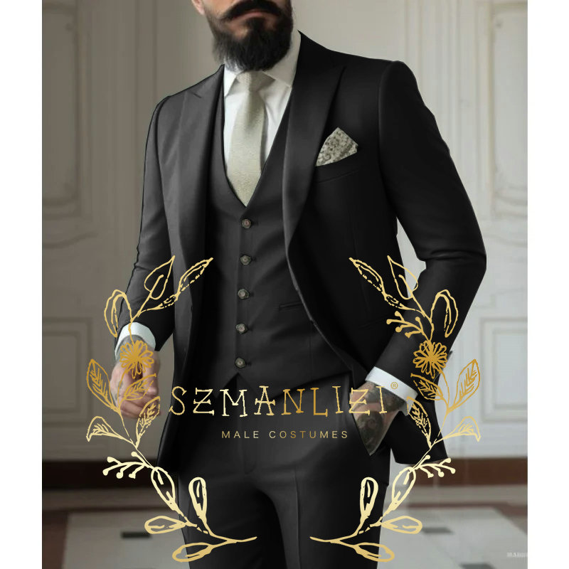 Light green Suits Men Suits 3  - Men Formal Wear With Coat ulasan dan harga