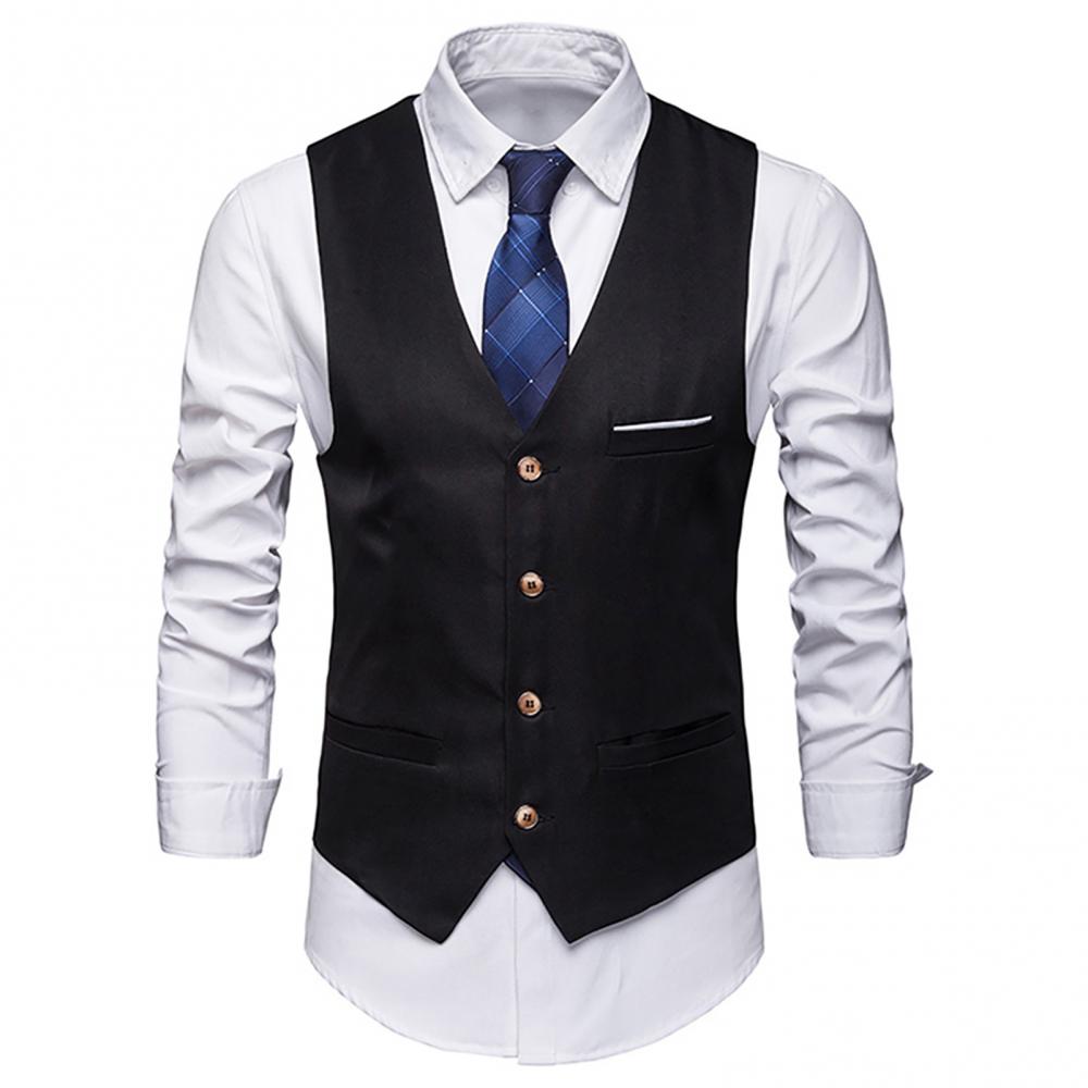 Dress Vests For Men Slim Fits  - Formal Vest Waistcoat ulasan dan harga