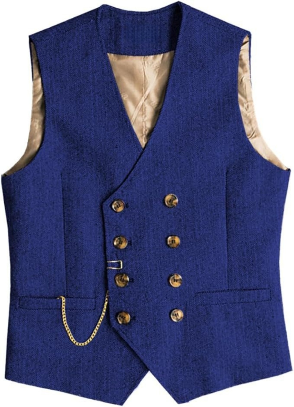 V Neck Men's Vest Herringbone  - Formal Vest Waistcoat ulasan dan harga