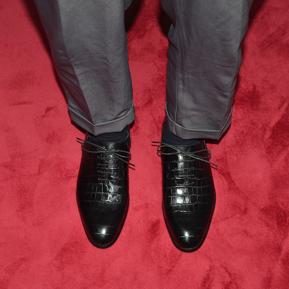 Men's Black Crocodile Pattern  - Men'S Formal Party Wear Shoes ulasan dan harga