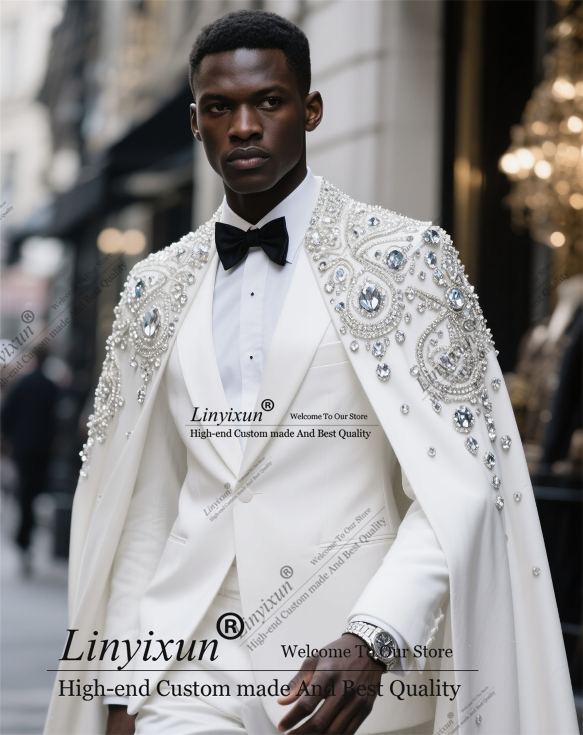High-end Fashion Diamond Men S - Men Formal Wear For Wedding ulasan dan harga