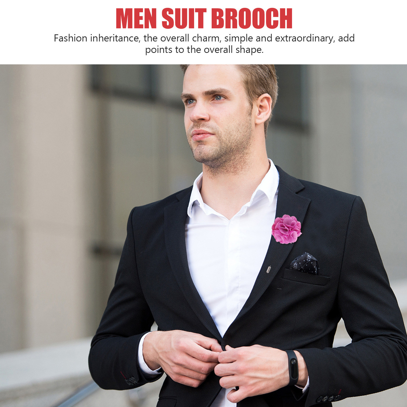 16Pcs Men Suit Lapel Pin Elega - Men Formal Wear Clothes ulasan dan harga