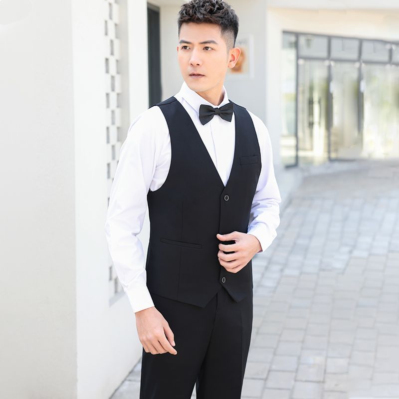 Men Shirt Tuxedo Vest Three Pi - Men Formal Wear Clothes ulasan dan harga