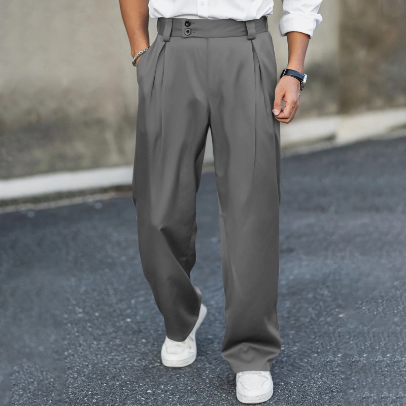 Men’s Wide Leg Dress Pants Hig - Dress Pant Flat Front ulasan dan harga
