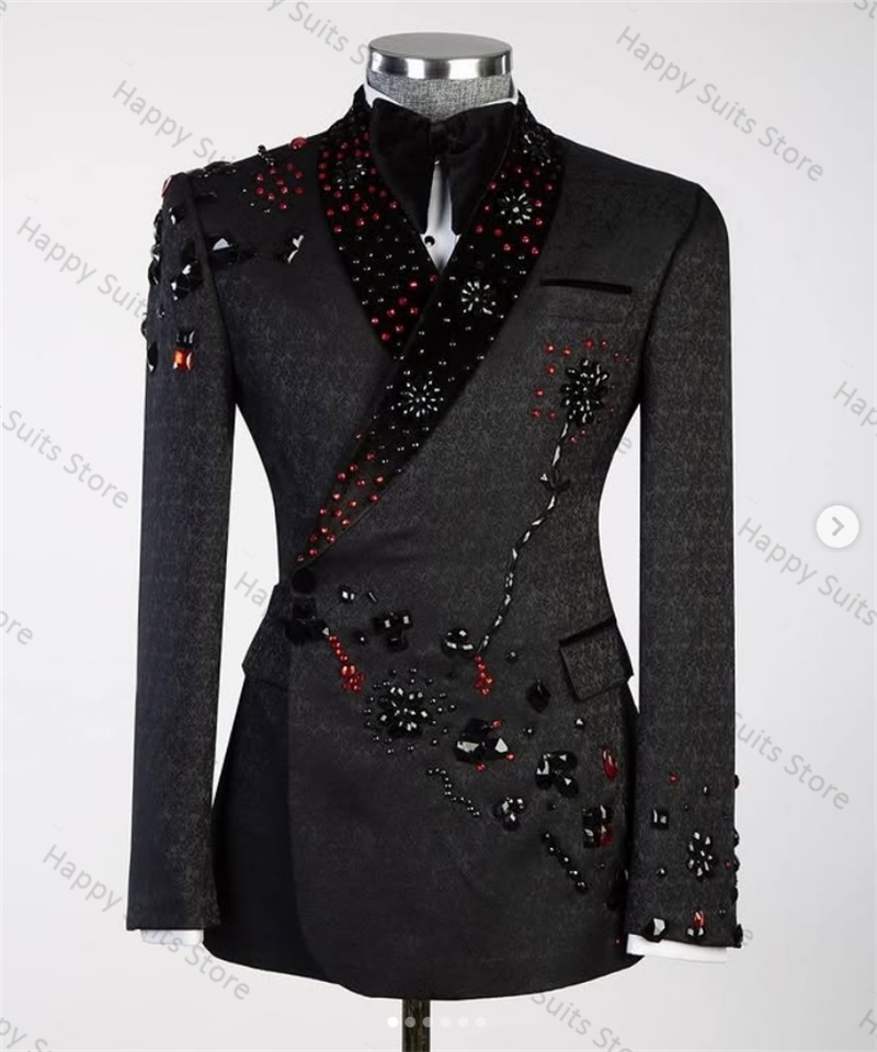 Jacquard Crystals Formal Men S - Men Formal Wear With Coat ulasan dan harga