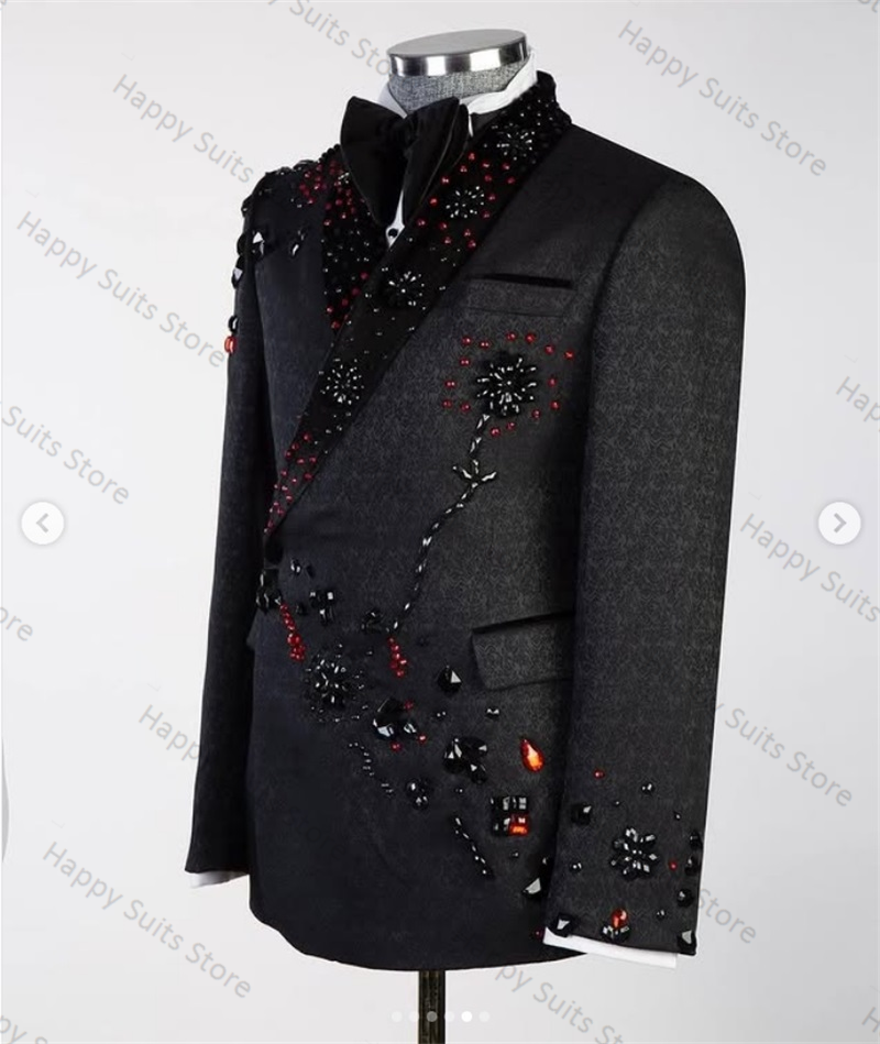 Jacquard Crystals Formal Men S - Men Formal Wear With Coat ulasan dan harga