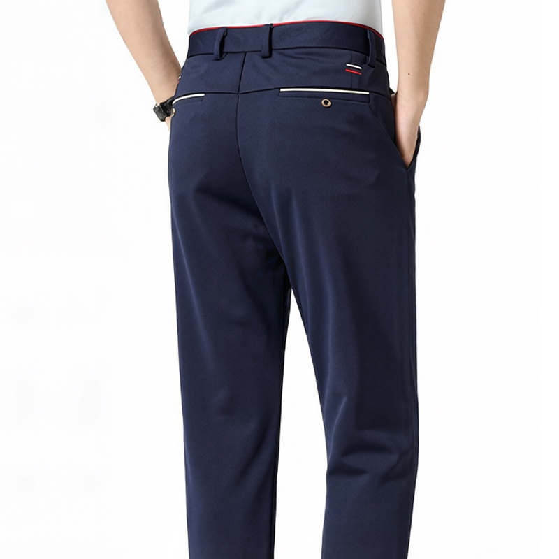 Men Trousers Summer Casual Gol - Dress Pant Flat Front ulasan dan harga